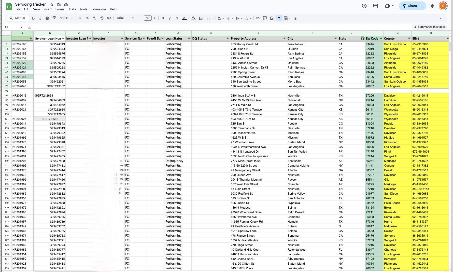Spreadsheet-based construction draw tracking before the rebuild